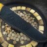 Нож «Вогул-1», сталь Х12МФ, след ковки, рукоять стабилизированная карельская береза желтого цвета