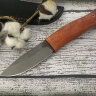 Нож "Викинг", клинок сталь Bohler К340, след ковки, рукоять стабилизированная карельская береза медового цвета